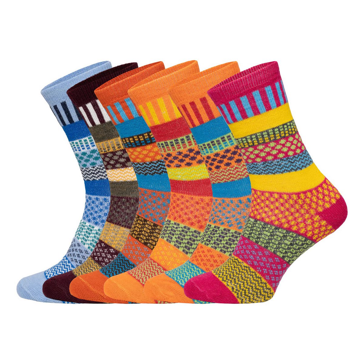 2 pairs 45% wool socks colorful s design 2 couple