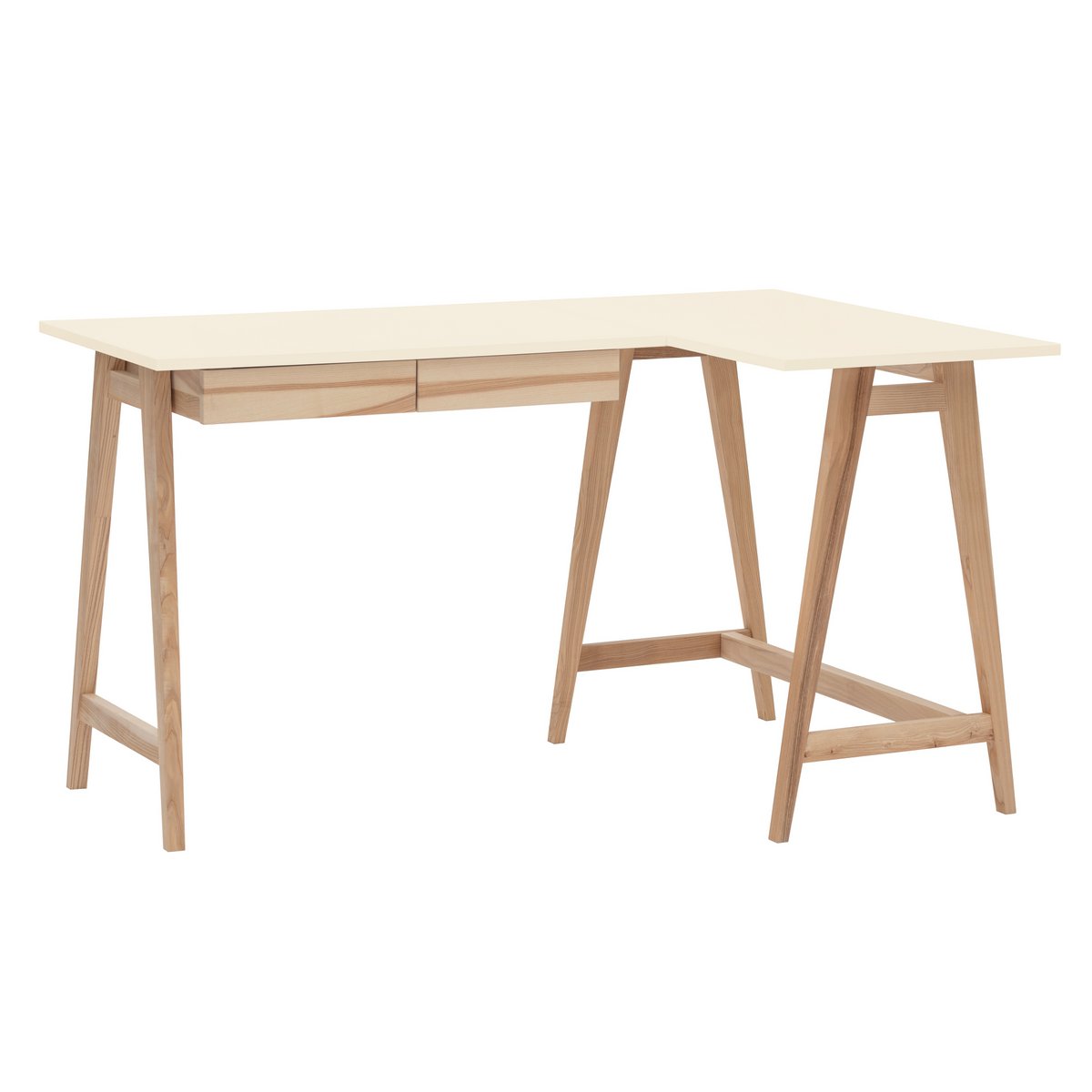 LUKA L-Shaped Desk Left/Right Handed 135x85cm