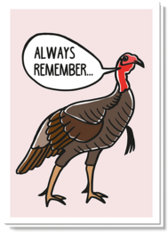 Humour de carte de Noël | dinde