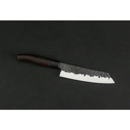 TAKAHIRO MIYAZAKI - lot de 2 Santoku Bocho Okii 7 pouces et Chiisai 5,5 pouces, lame en acier papier bleu japonais avec manche en wengé