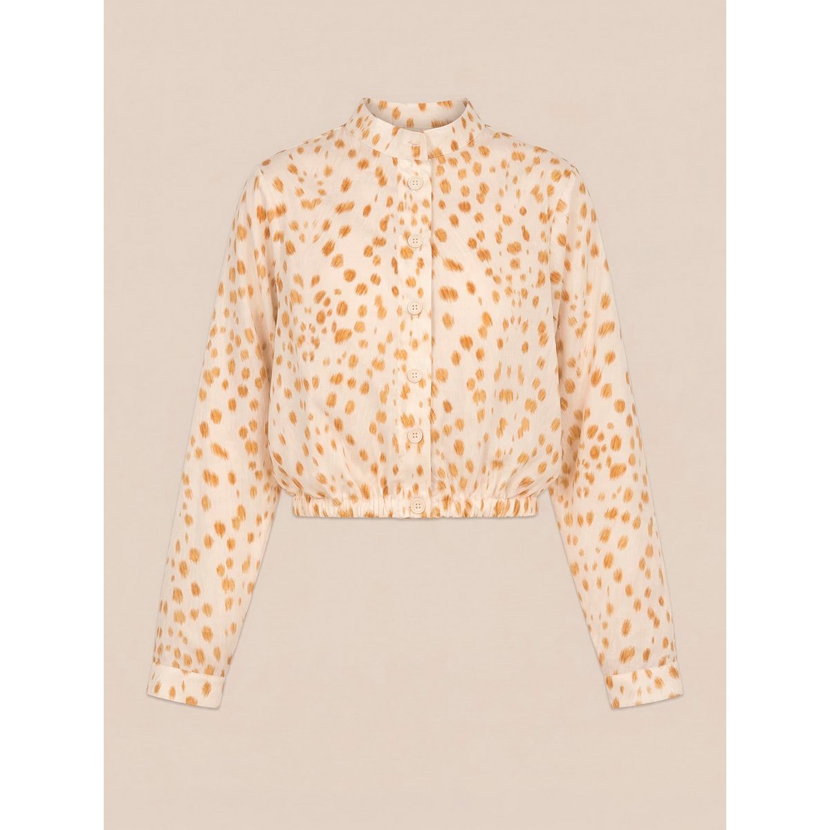 Fawn herten print ballon shirt