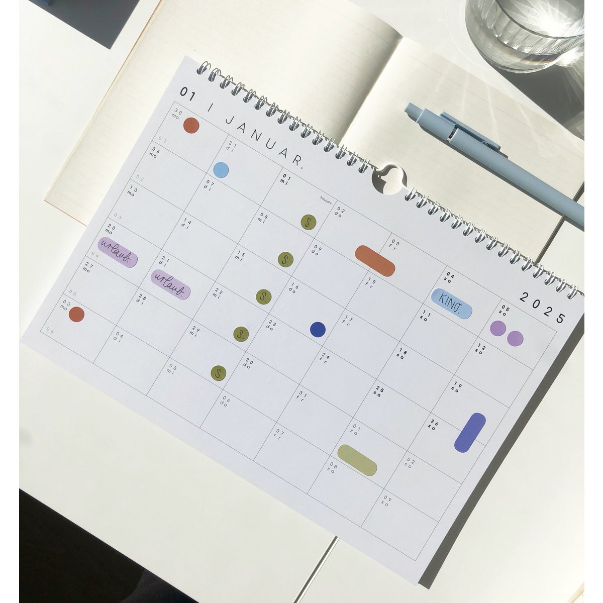 Calendario con pegatinas 2027 - A4 / A3