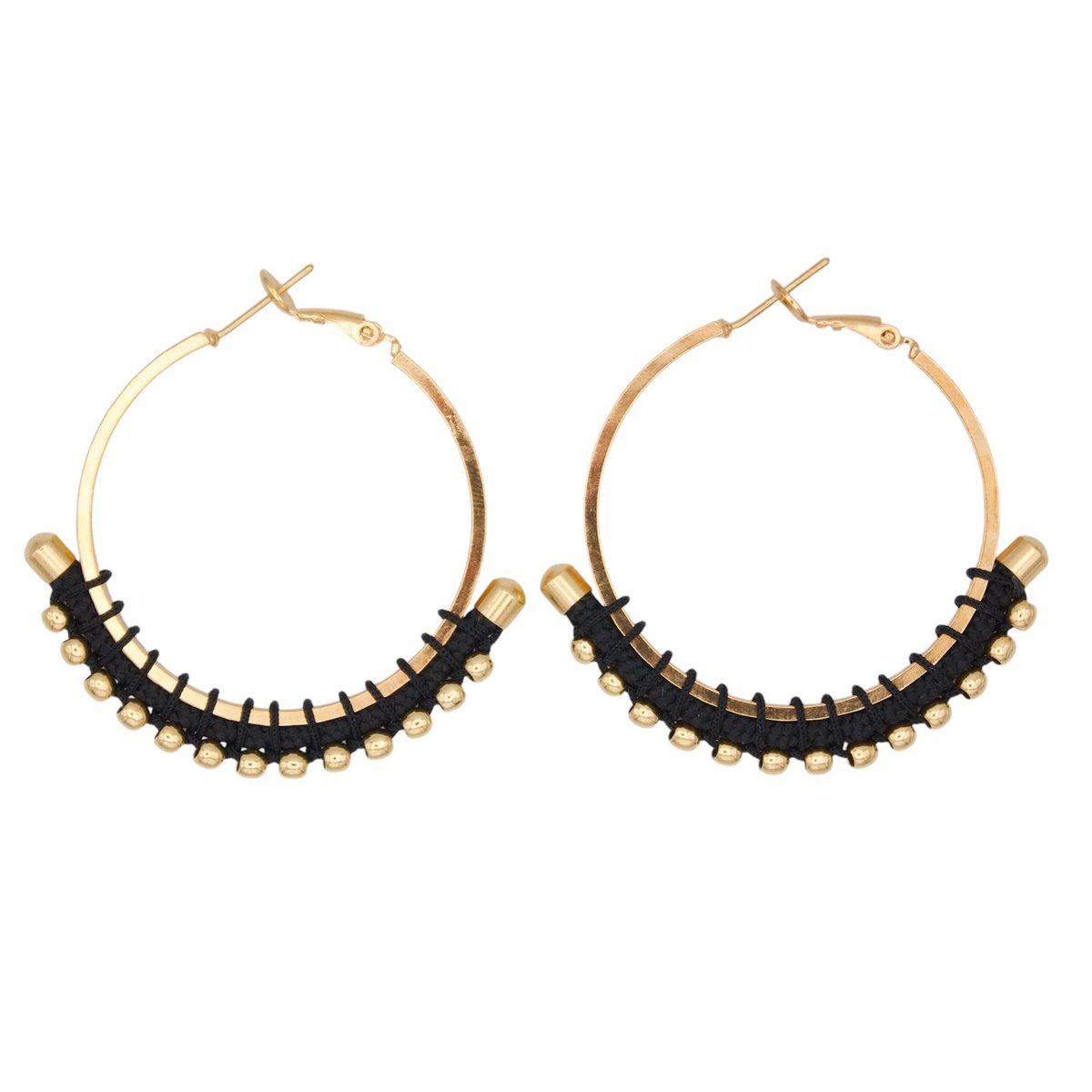 BURITICA colorful golden hoops 