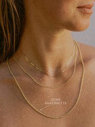 Ankerkæde DELICATE Minimalistisk 14k ægte guld