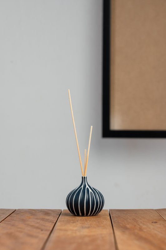 Congo Vase - Blue Stripes