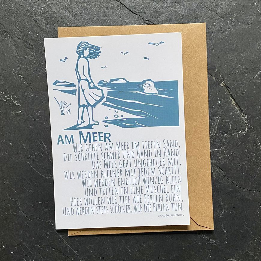 Cartolina "In riva al mare"