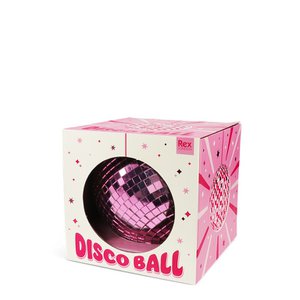 Hanging Disco Ball (10 cm) - Pink