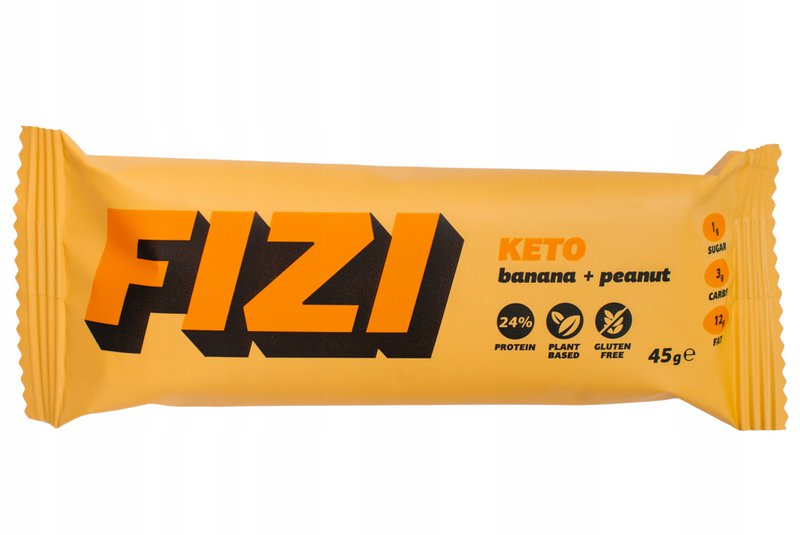 KETO VEGAN GLUTENFRI BAR "BANAN + PEANUT" 45g