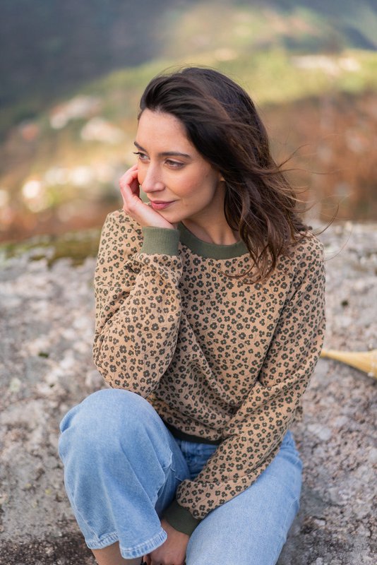 Pullover Alaska Camel Print (DONNA)