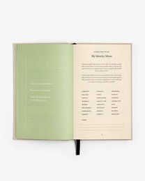 The Three Spørgsmål Journal Green - Daily Guided Wellbeing