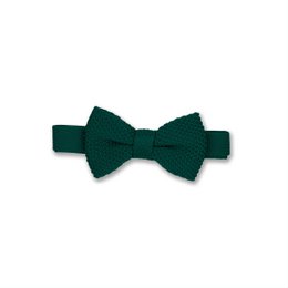 Children's green knitted bow tie