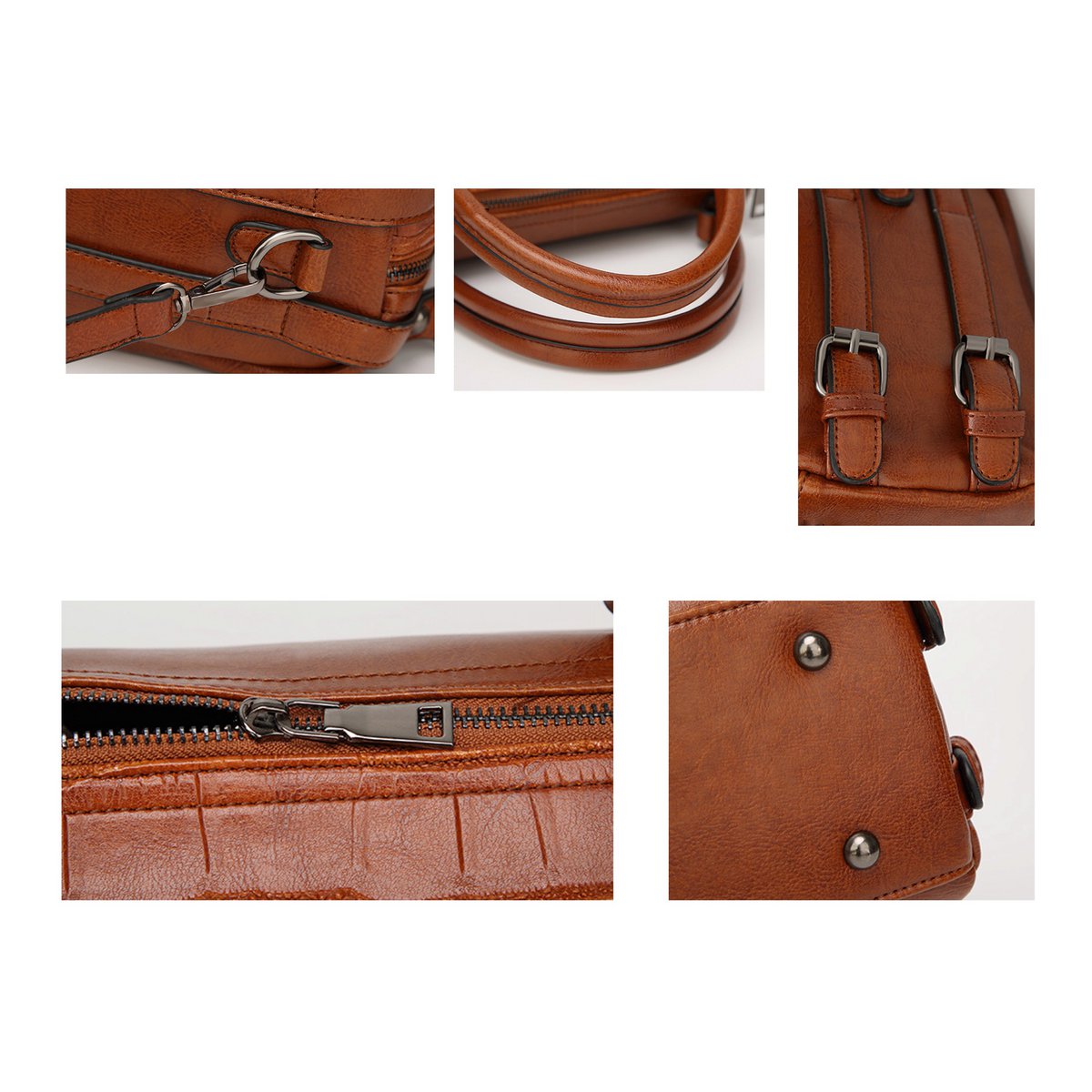 AnBeck Women's Elegant PU Leather Shoulder Bag / Top Handle (2 Color Options)
