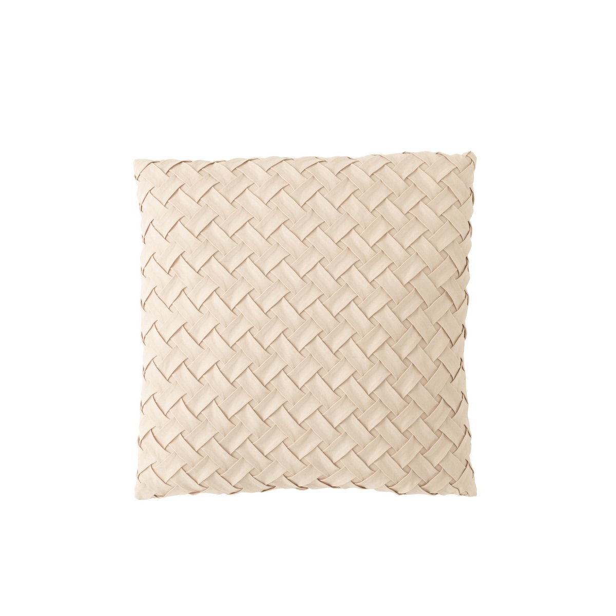 J-Line kussen Gewoven - polyester - beige