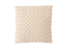 J-Line kussen Gewoven - polyester - beige
