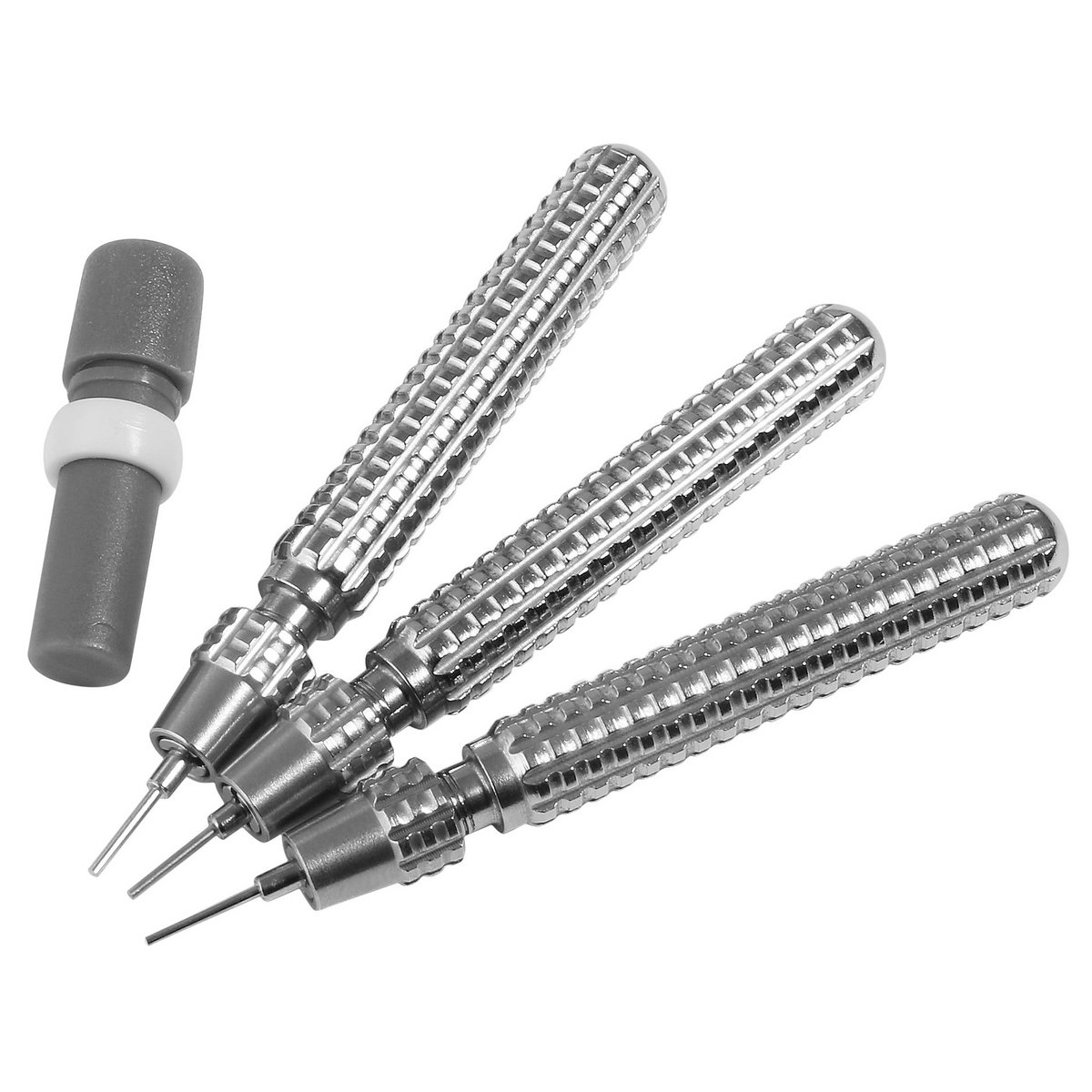 Uhrmacher Ausschlägerkolben-Set (3-teilig) mit austauschbaren Ersatzspitzen (0,7 / 0,8 / 0,9 mm)