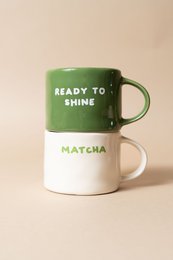 Handgemaakte Sisi -mok, matcha