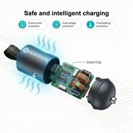 Cargador de coche de doble puerto USB-C y USB-A de 30 W – NOVOTECK Q-012