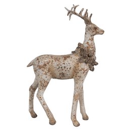 Decoratie Beeld Set van 2 Hert 20/12 cm Bruin Kunststof