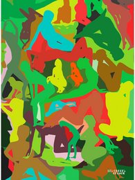Camougirl verde - Poster di disegno dell'artista