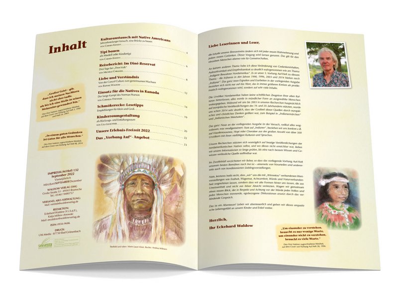 Waldorf children's magazine - CURTAIN ON issue 132 indigenous peoples of North America