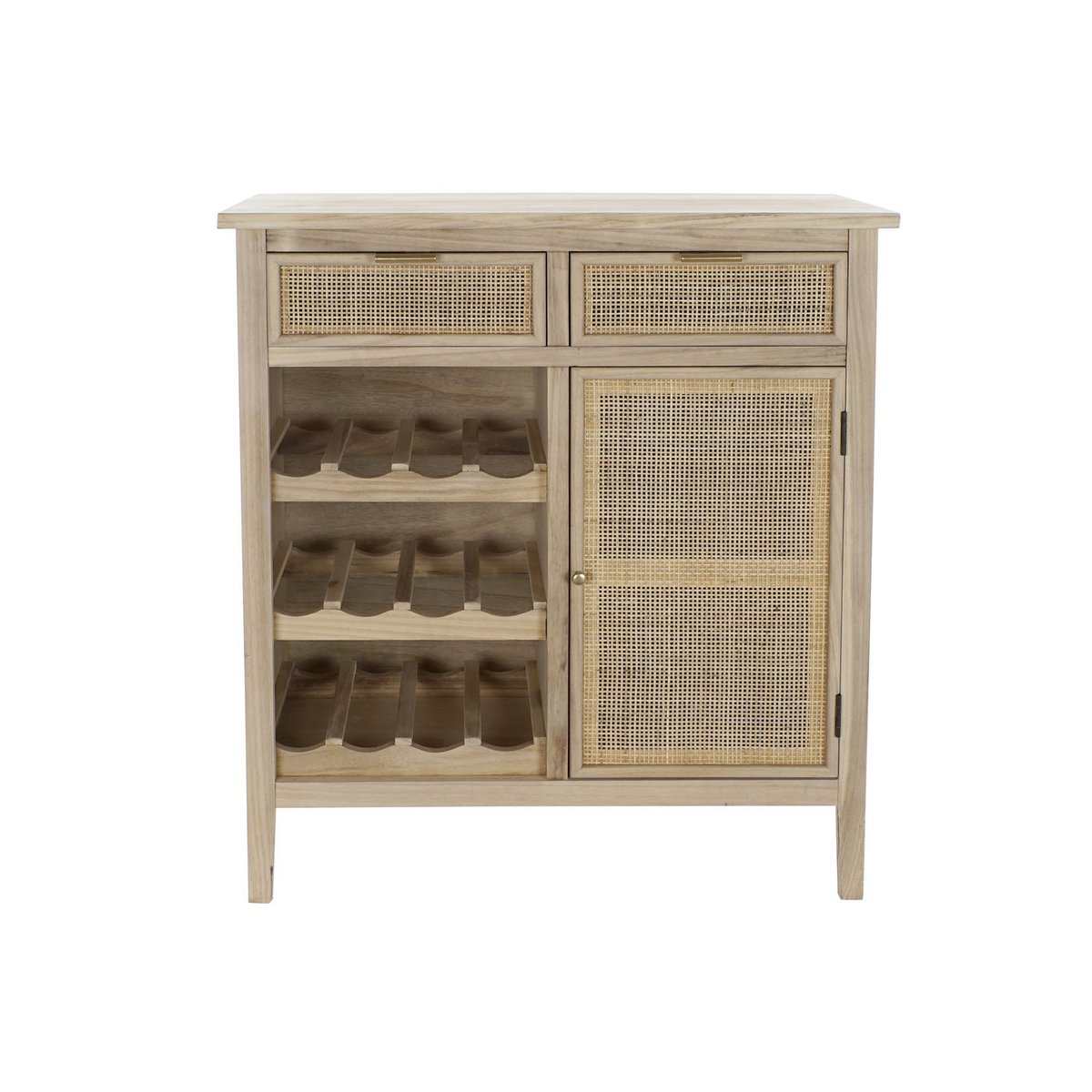 BOTELLERO PAULOWNIA RATAN 79,5X38X90 NATURAL MB176662