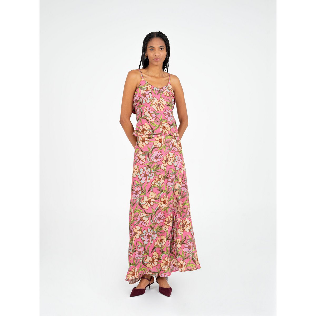 Amara Pink Floral Print Top