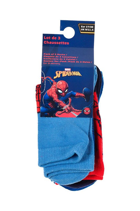 Lot von 96 Einheiten | Pack 3 Spiderman-Socken für Kinder | Offiziell lizenzierte Produkte | SUN CITY-Gruppe