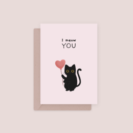 Eco Greeting Card — I Meow You
