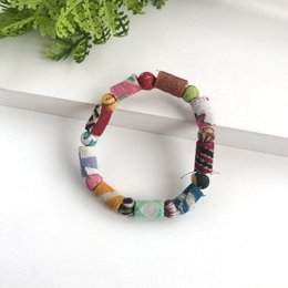 Kantha Dot Dash Armband
