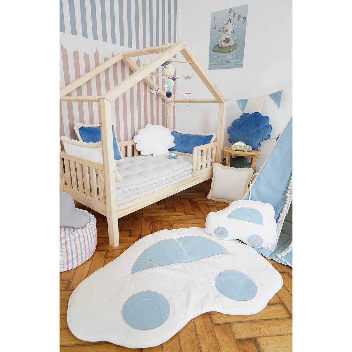 “Pastel colors” Origami Nursery Mobile