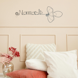 Fleur de Lys - "Namaste" - Wire wall decoration