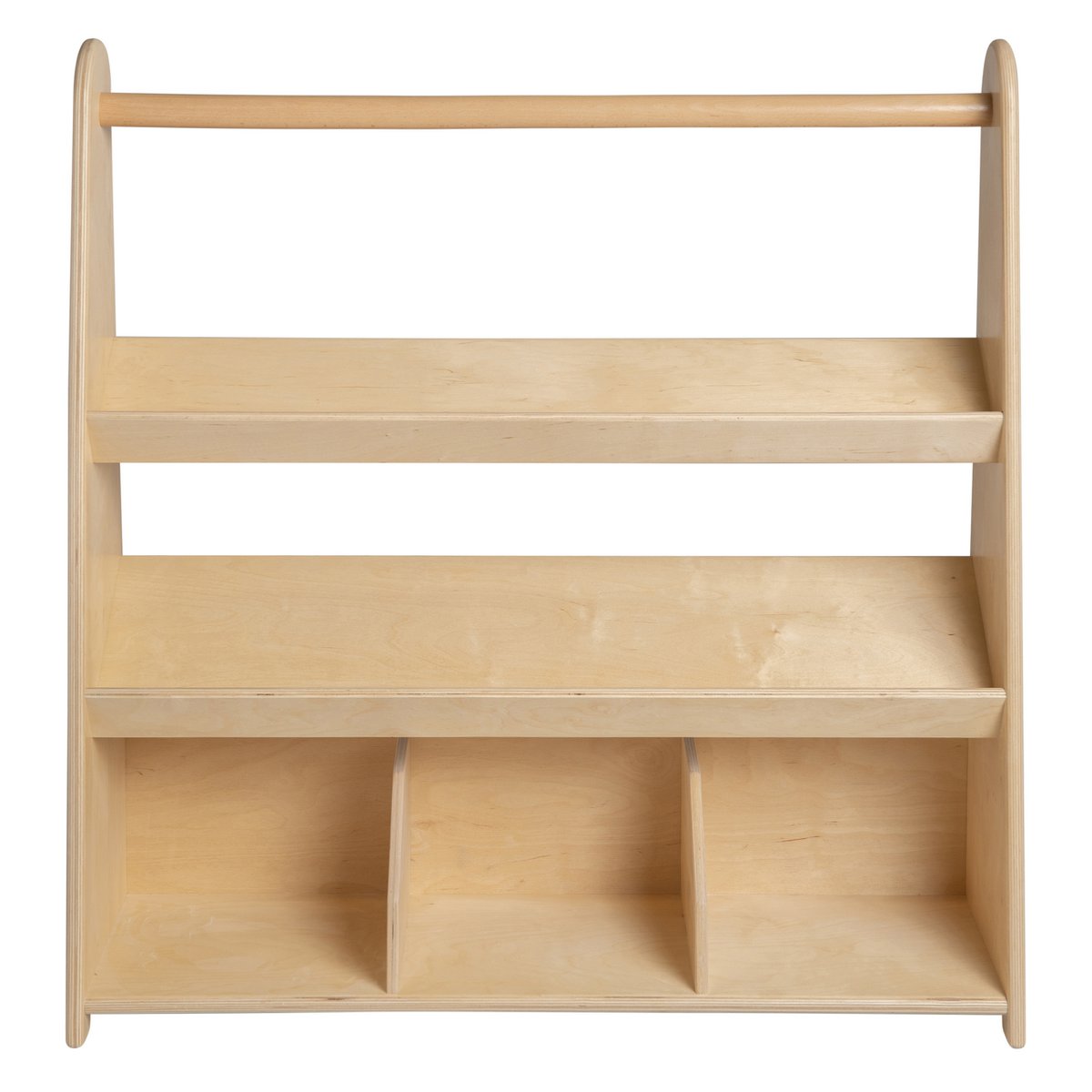 Van Dijk Toys Houten Children's Bookcase / Book Rack with 3 shelves (Childcare Quality)