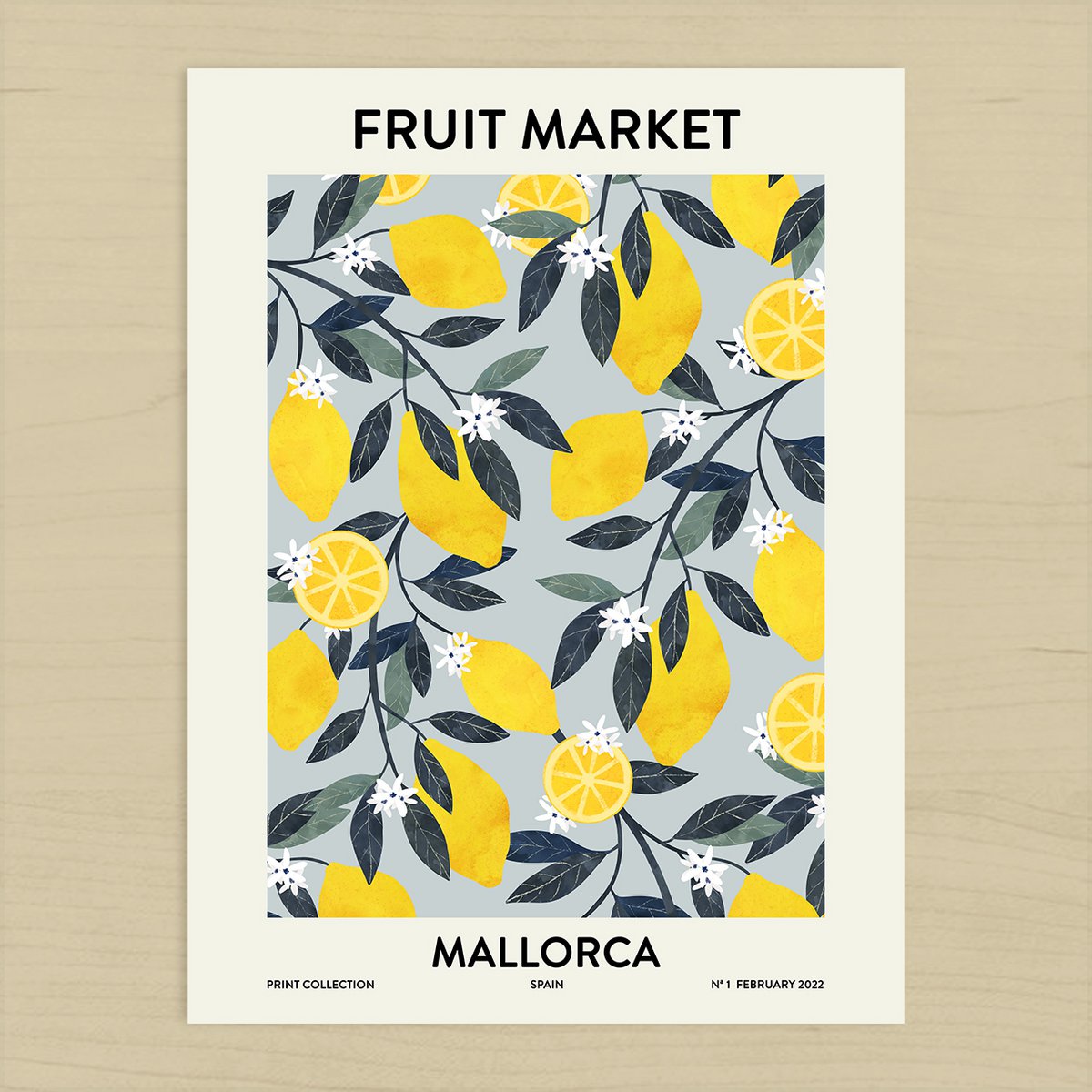 Mercato della frutta Mallorca Stampa artistica