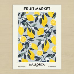 Marché aux fruits de Majorque Impression d'art