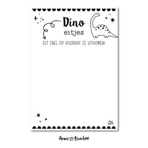 Treat card - Dino eggs (5 pieces)