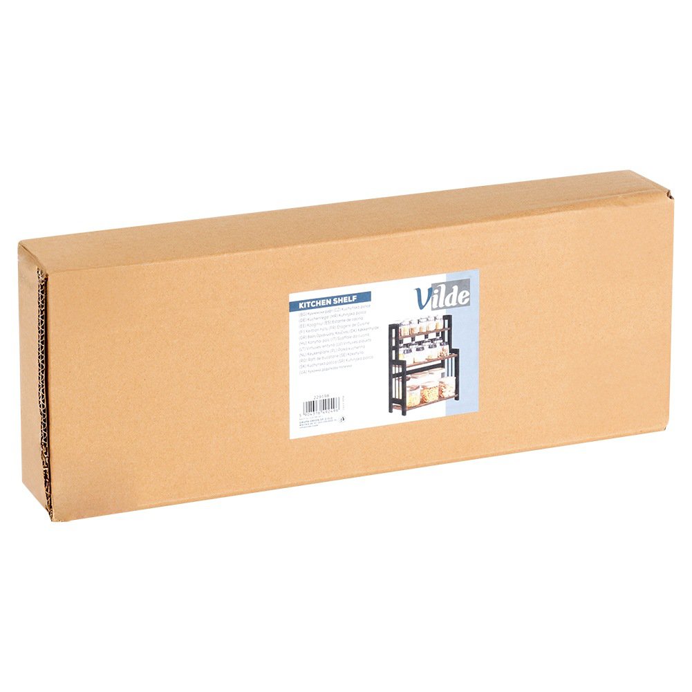 Kitchen Shelf Wooden 3-Level 41.5x18.5x50 cm