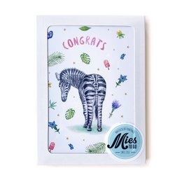 10 Grußkartenmischung - gefaltet mit Umschlag - Geburtstag - Liebe - Papagei - Elefant - Zebra - Delphin - Löwen - Größe A6 - Aquarell