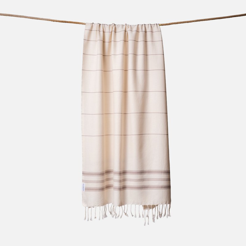 Toalla Ecobain "Nuevo Clásico" | Silent Shore (Crudo-Taupe)