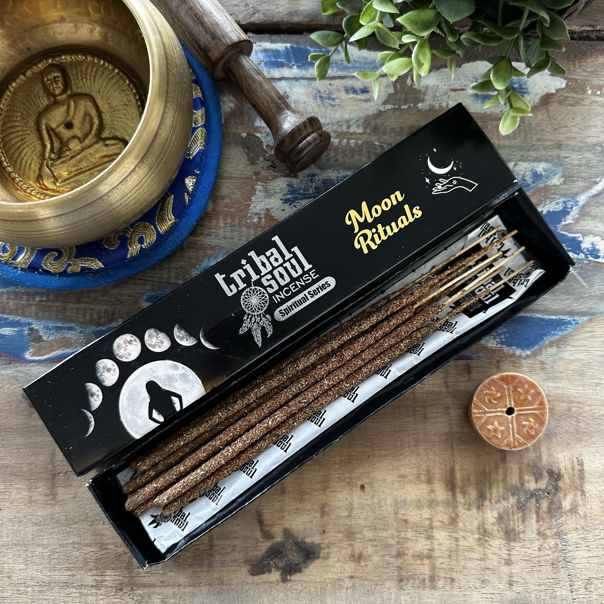 Tribal Soul Spiritual Incense Sticks and Ceramic Holder