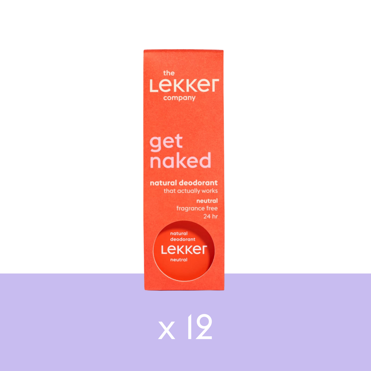 Deodorant cream - get naked (x12)