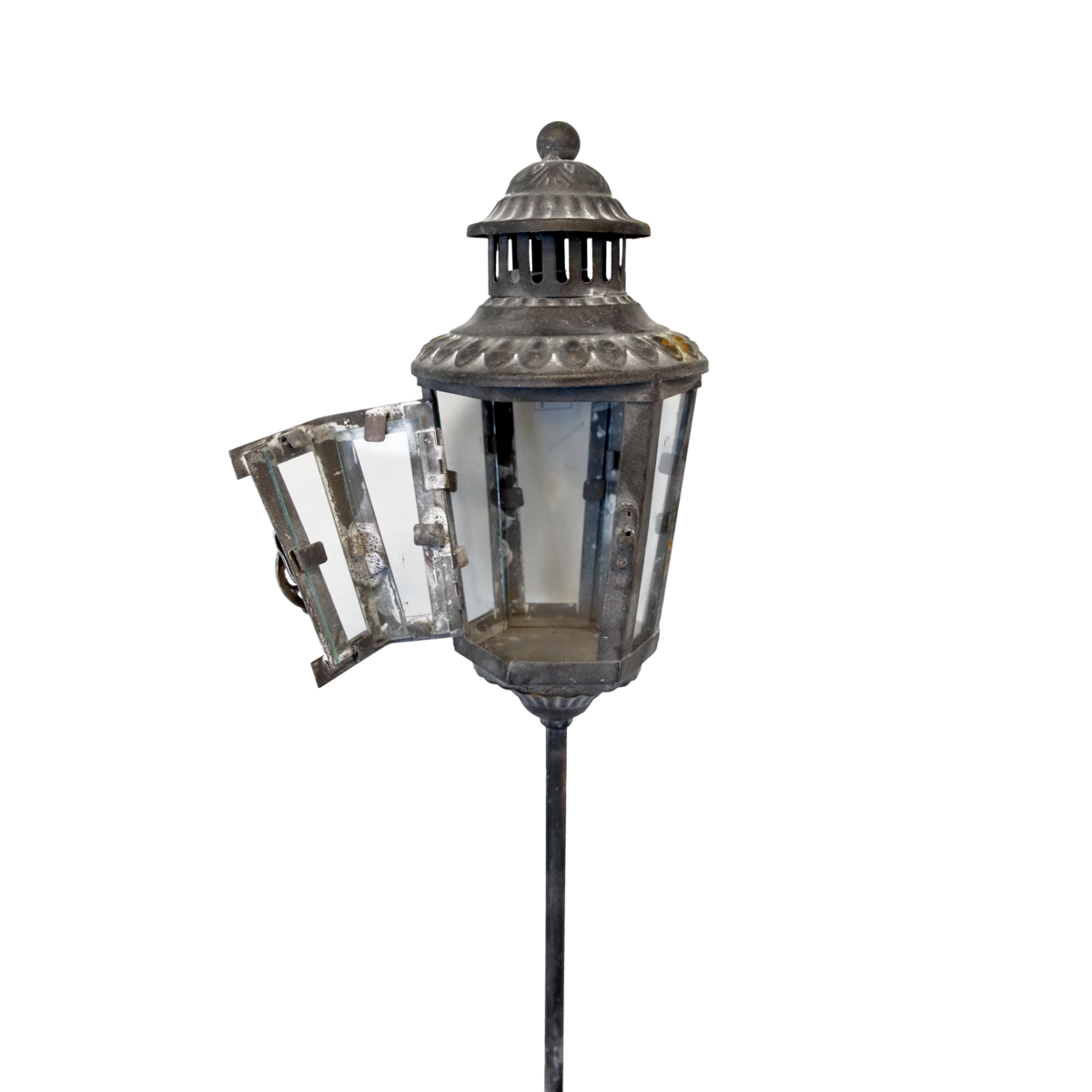 Garden iron candle holder h 126 d 12 cm