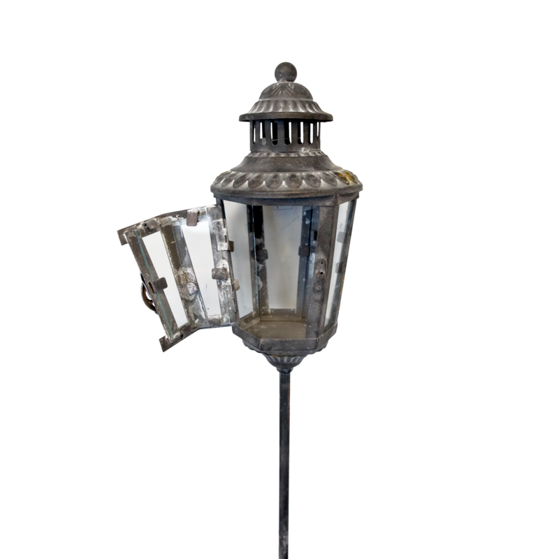 Garden iron candle holder h 126 d 12 cm