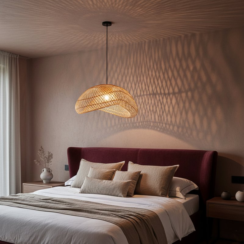 Maze hanging lamp organic natural