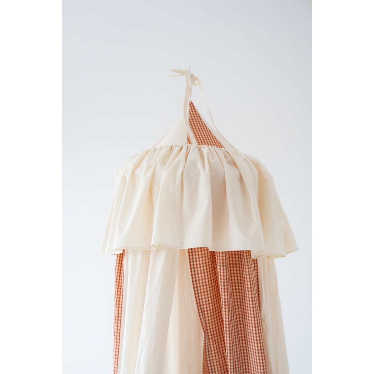Dosel de circo de algodón con volante “Rust Check”