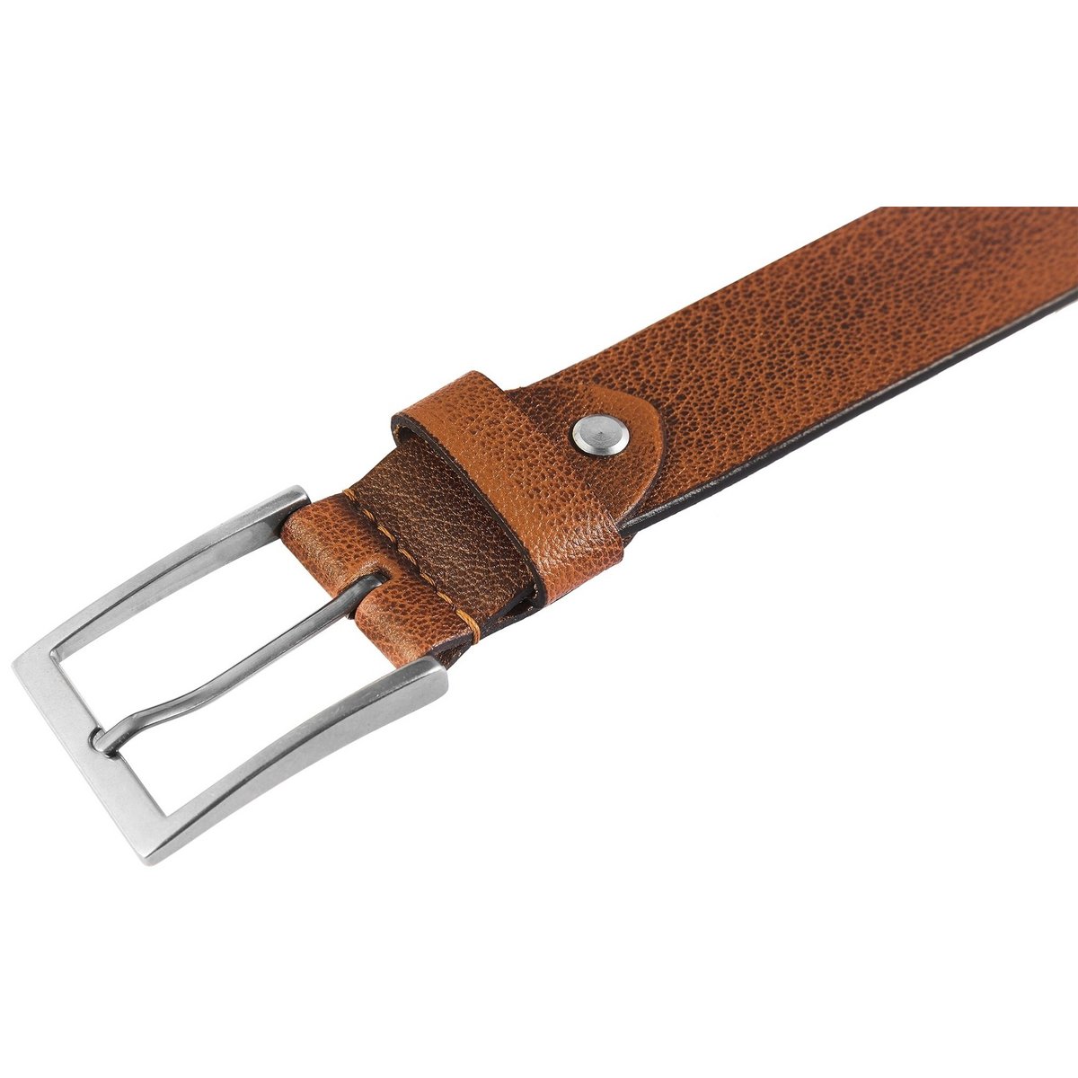 Leonardo Verrelli genuine leather belt, brown/tan, can be shortened, 120 cm