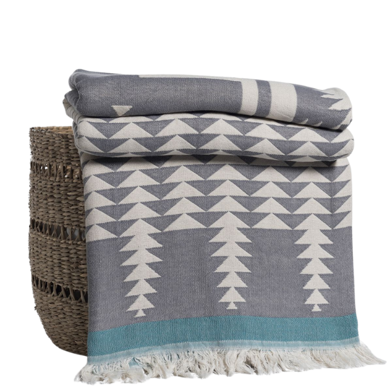Plaid Hamam Jacquard 'Maggio' 170x130 cm