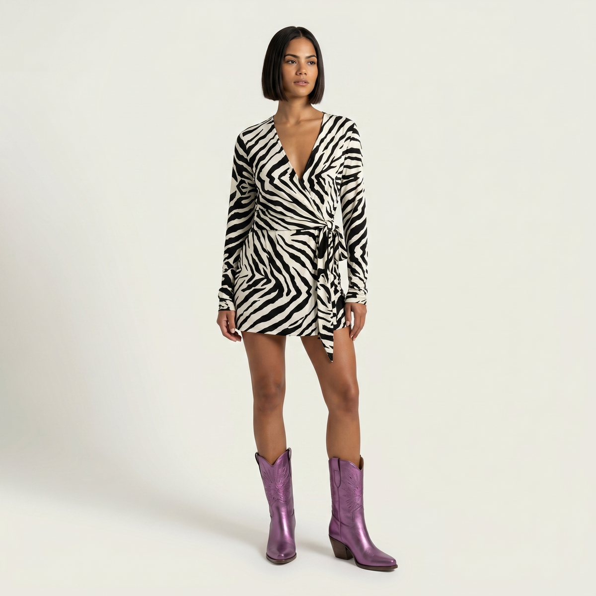 Rio Nova Violet Shine Texan ankelstøvler