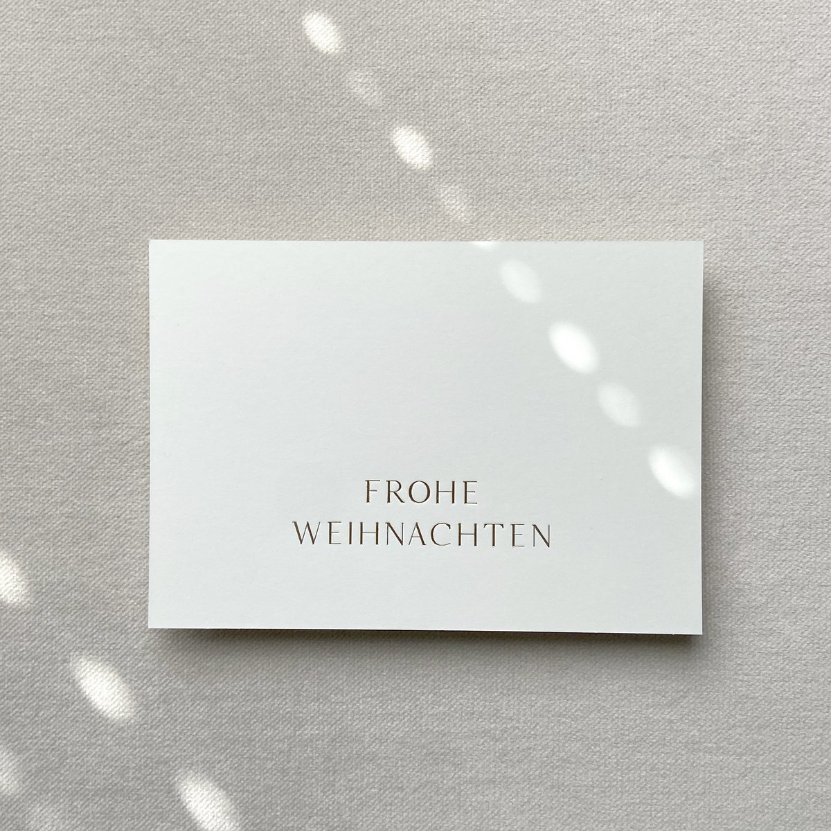 Christmas card - "Merry Christmas" card for Christmas with embossing hot foil gold (PU = 10 pieces)