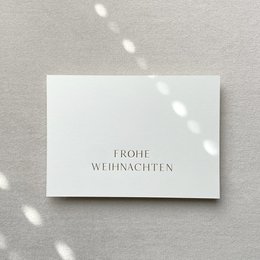 Christmas card - "Merry Christmas" card for Christmas with embossing hot foil gold (PU = 10 pieces)