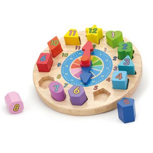 Geometrische Formen-Puzzle - Uhr
